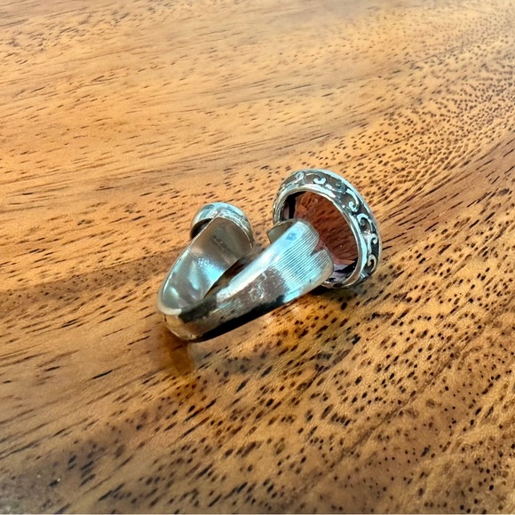 Brighton Purple & clear Swarovski crystal Faceted Statement Ring – Size 8 – GUC - Picture 7 of 9